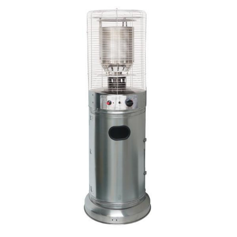 Eurolamp 147-29620 Σόμπα Μανιτάρι Υγραερίου Επιδαπέδια Κυκλική Mini 11KW Inox 